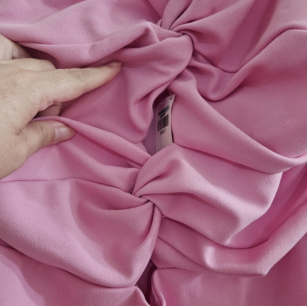 Abercrombie Pink Slit Dress Size XL Tall - Picture 6 of 11
